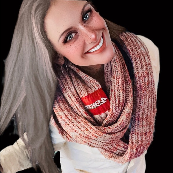 Womens Knit Red San Francisco 49ers NFL Infinity Neck Scarf Forever Collectibles - Picture 10 of 15